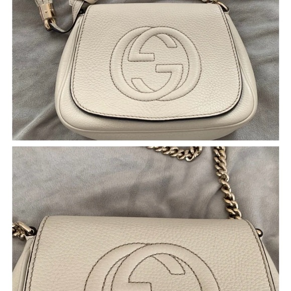 Gucci Beige Soho Leather Crossbody Bag - Picture 1 of 6